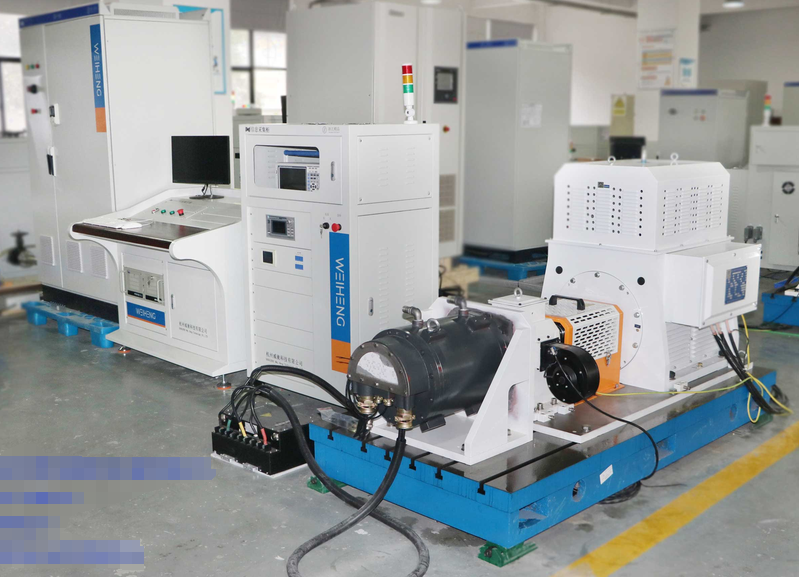 Servo motor dynamic performance test bench shown in the Weiheng workshop