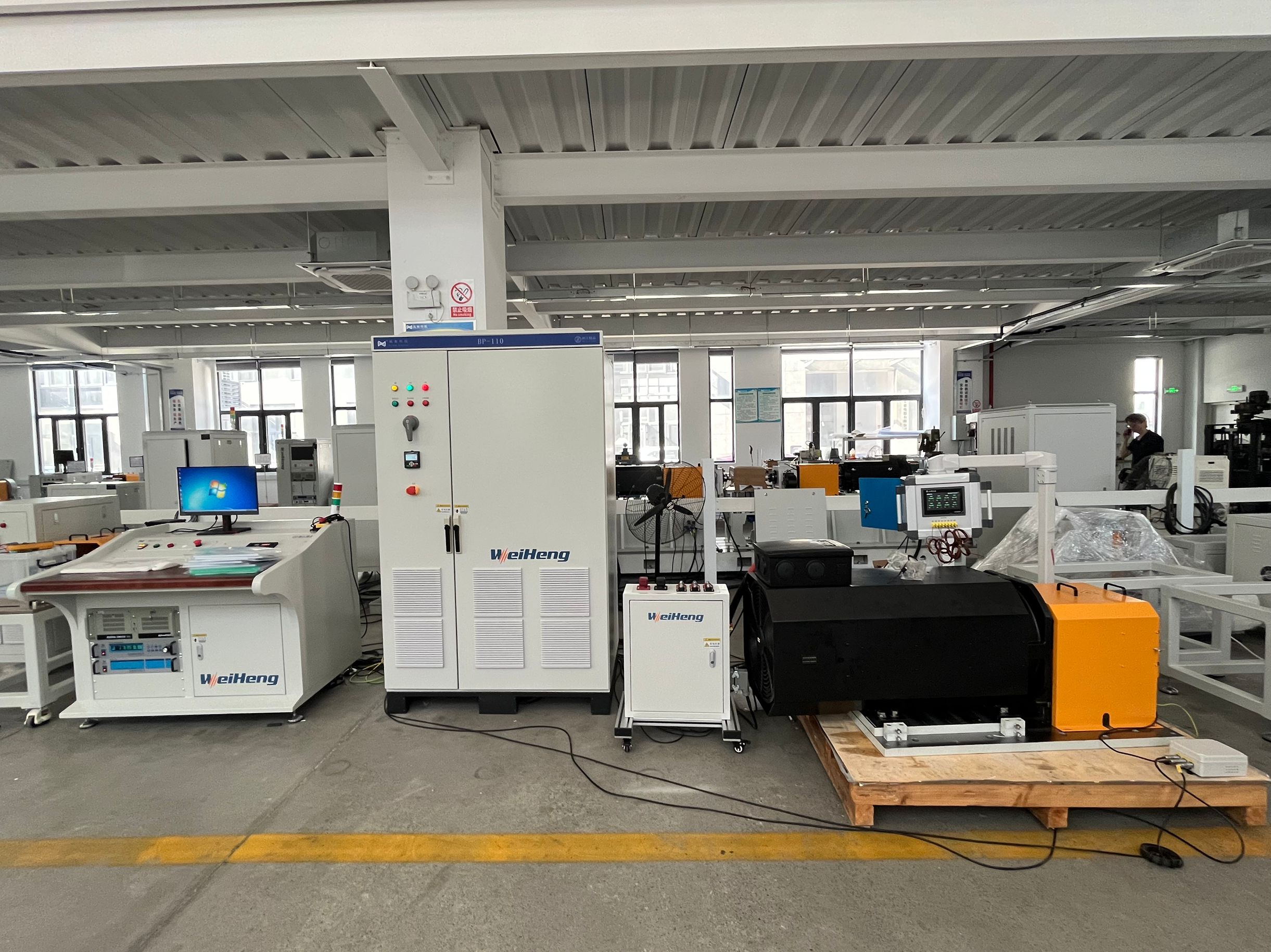 Weiheng EV motor test systems assembled in the factory